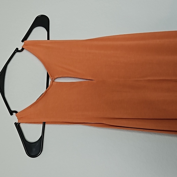 Forever 21 Contemporary Sleeveless V-neck Jumpsuit Drawstring Waist Pockets S - Picture 6 of 8